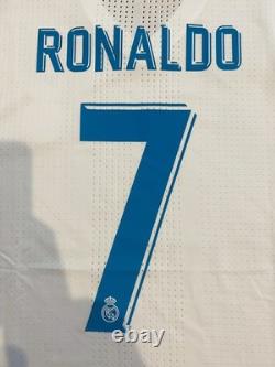 2017/18 Real Madrid Home L/S Player Issue Shirt Jersey No. 7 C. Ronaldo Size 12 2017/18 Real Madrid Home L/S Player Issue Shirt Jersey No. 7 C. Ronaldo Size 12