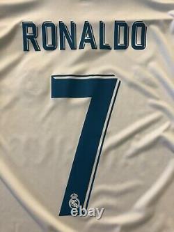 2017-18 Real Madrid Home Long Sleeve UCL 7 Ronaldo