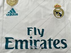 2017/18 Real Madrid Home Player Issue Shirt Jersey No. 7 Ronaldo Size 12 2XL Slim