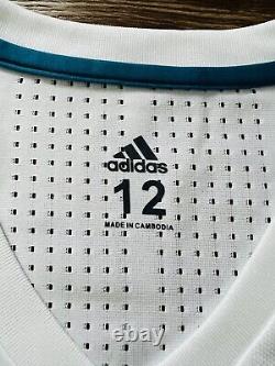 2017/18 Real Madrid Home Player Issue Shirt Jersey No. 7 Ronaldo Size 12 2XL Slim