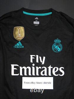 2017-2018 Adidas Real Madrid Cristiano Ronaldo Jersey Shirt Kit Away Long Sleeve
