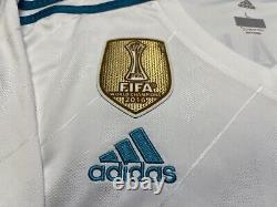 2017 2018 Real Madrid Ronaldo Jersey Shirt Kit Adidas Large L Home White La Liga