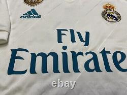 2017 2018 Real Madrid Ronaldo Jersey Shirt Kit Adidas Large L Home White La Liga