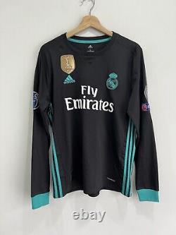 2017 Real Madrid Gareth Bale Longsleeve Soccer Jersey fifa World Cup Large