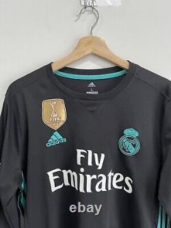 2017 Real Madrid Gareth Bale Longsleeve Soccer Jersey fifa World Cup Large