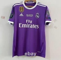 2017 Real Madrid Ronaldo #7 Official Away Jersey Short Sleeve Size L