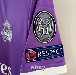 2017 Real Madrid Ronaldo #7 Official Away Jersey Short Sleeve Size L