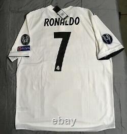 2018-19 Adidas Real Madrid Home Authentic Soccer Jersey Ronaldo 7 Size XL CG0561