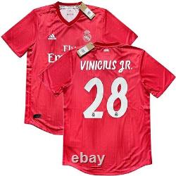 2018/19 Real Madrid Authentic Third Jersey #28 Vinicius Jr L Player Issue NEW