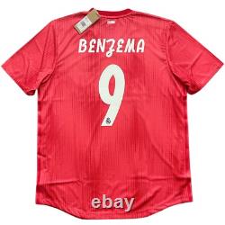 2018/19 Real Madrid Authentic Third Jersey #9 Benzema XL Player Issue 3rd NEW