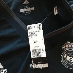 2018/19 Real Madrid Away Jersey #9 BENZEMA 2XL Adidas Player Issue NEW