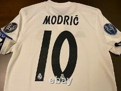 2018-2019 Real Madrid Home Soccer Jersey Luka Modric Medium