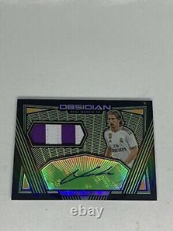 2019-20 Obsidian Luka Modric /15 Green 2 Color Jersey Auto Real Madrid Rare