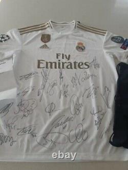 2019-20 Real Madrid Champions League Jersey Signed By The 1st Team Please Read