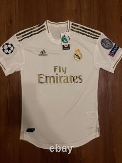 2019/20 Real Madrid Home Champions League Player Version Jersey #9 Benzema