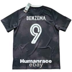 2020/21 Real Madrid 4th Jersey #9 Benzema Large Human Race Pharrell Willams NEW