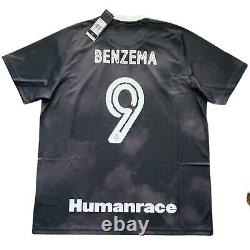 2020/21 Real Madrid 4th Jersey #9 Benzema XL Human Race Pharrell Willams NEW