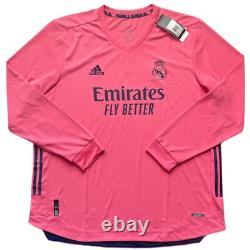 2020/21 Real Madrid Authentic Away Jersey #9 Benzema 2XL Long Sleeve UCL NEW