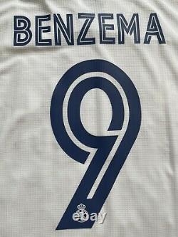 2020/21 Real Madrid Authentic Home Jersey #9 Benzema XL Player Issue Adidas NEW