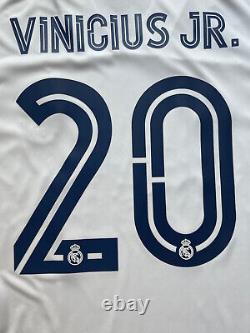 2020/21 Real Madrid Home Jersey #20 Vini Jr Medium Adidas Soccer Champions NEW