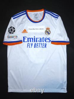 2021-2022 Adidas Real Madrid Karim Benzema Home UCL Kit Jersey Shirt GQ1359