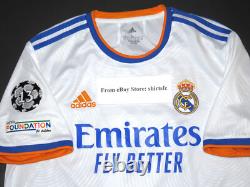 2021-2022 Adidas Real Madrid Karim Benzema Home UCL Kit Jersey Shirt GQ1359