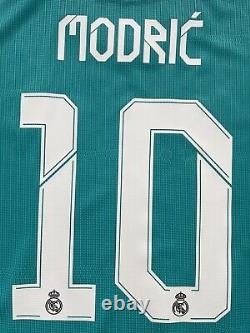 2021/22 Real Madrid Authentic 3rd Jersey #10 Modric XL UCL Long Sleeve NEW