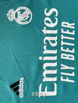 2021/22 Real Madrid Authentic 3rd Jersey #20 Vini Jr. 2XL UCL Long Sleeve NEW