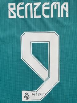 2021/22 Real Madrid Authentic 3rd Jersey #9 BENZEMA 2XL UCL Long Sleeve NEW
