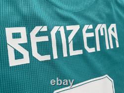 2021/22 Real Madrid Authentic 3rd Jersey #9 BENZEMA 2XL UCL Long Sleeve NEW