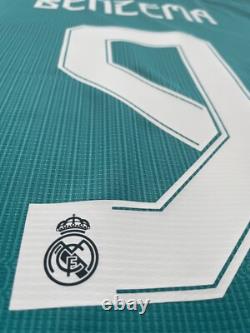 2021/22 Real Madrid Authentic 3rd Jersey #9 BENZEMA 2XL UCL Long Sleeve NEW