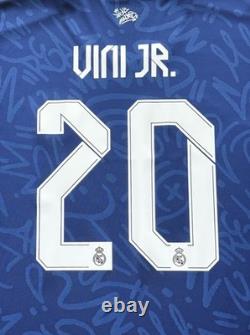 2021/22 Real Madrid Authentic Away Jersey #20 Vini Jr 2XL Long Sleeve Player Kit