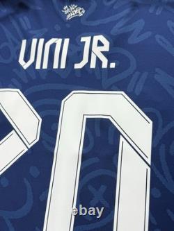 2021/22 Real Madrid Authentic Away Jersey #20 Vini Jr 2XL Long Sleeve Player Kit
