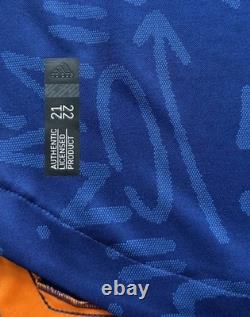 2021/22 Real Madrid Authentic Away Jersey #20 Vini Jr 2XL Long Sleeve Player Kit