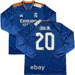 2021/22 Real Madrid Away Jersey #20 Vini Jr. XL Adidas UCL Long Sleeve NEW