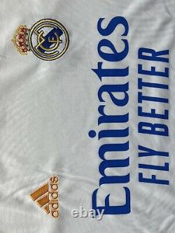 2021/22 Real Madrid Home Jersey #9 BENZEMA XL Adidas UCL Long Sleeve NEW