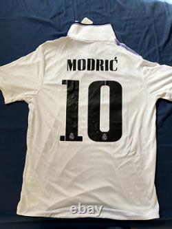 2022/2023 Luka Modric Real Madrid Home Jersey (La Liga + CWC Patch)