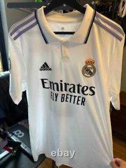2022-23 Adidas Real Madrid Home Benzema #9 Jersey Champions League NWT Medium