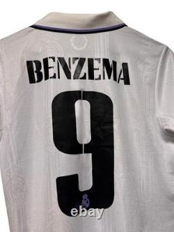2022/23 Real Madrid Karim Benzema Jersey SIZE M Adidas 120 Años Limited Edition
