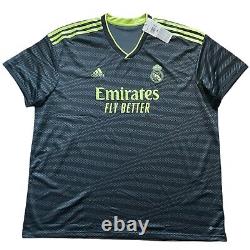 2022/23 Real Madrid Third Jersey #9 Benzema 3XL Adidas Soccer UCL 3rd NEW