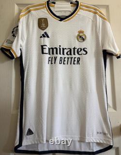 2023/2024 Real Madrid Authentic Home Jersey #7 VINI JR. Medium Player Issue