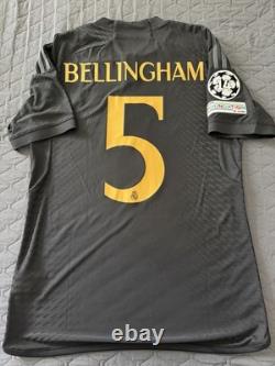 2023/2024 Real Madrid Authentic Third Jersey #5 BELLINGHAN Medium Player Issue