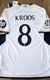 2023/24 Adidas Real Madrid #8 KROOS Champions League Home Soccer Jersey Size XL