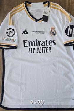 2023/24 Adidas Real Madrid #8 KROOS Champions League Home Soccer Jersey Size XL