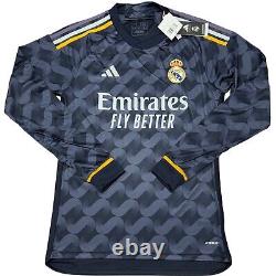 2023/24 Real Madrid Away Jersey #7 Vini Jr. Small Long Sleeve Champions League
