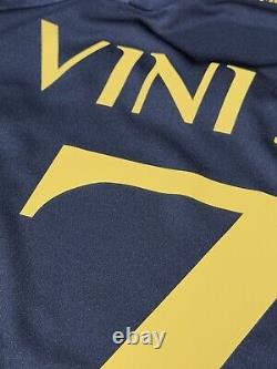 2023/24 Real Madrid Away Jersey #7 Vini Jr. Small Long Sleeve Champions League