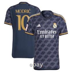 2023/24 Real Madrid Away Jersey, MODRIC 10, Player's Version, Large (Slim Fit)