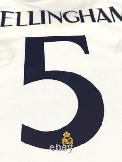2023/24 Real Madrid Home Jersey #5 Bellingham 3XL Adidas Soccer Champions League