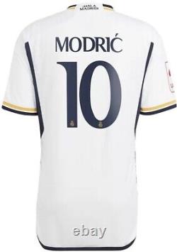 2023/24 Real Madrid Home Jersey, MODRIC 10, Player's Version, Medium (SlimFit)