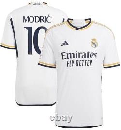 2023/24 Real Madrid Home Jersey, MODRIC 10, Player's Version, Medium (SlimFit)